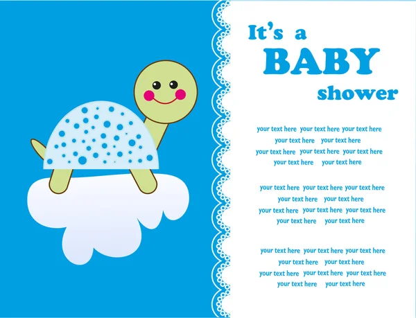 Projeto bonito do chuveiro do bebê. ilustração vetorial — Vetor de Stock