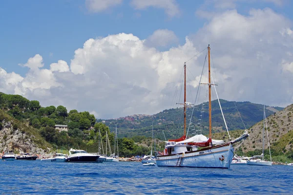 stock image Yacht in the sea