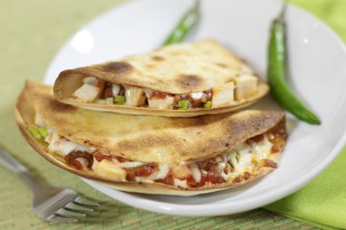 Chicken quesadillas clipart