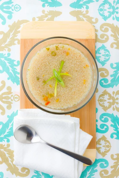 Quinoa soup from up — Stock Photo, Image