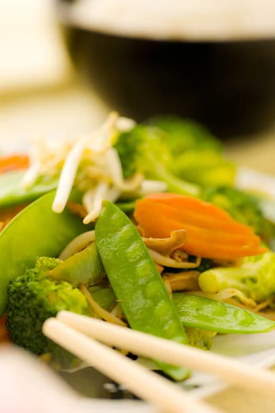 stock image Macro vegetable stir fry