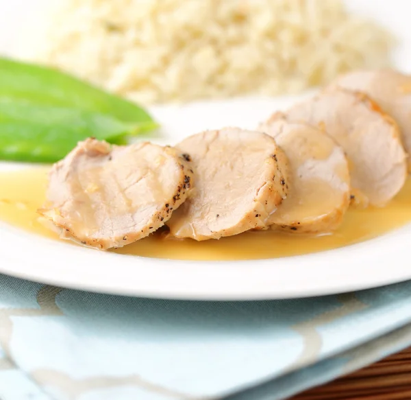Cooked loin of pork — Stock Photo, Image