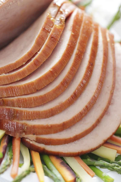 Jambon de porc tranché — Photo