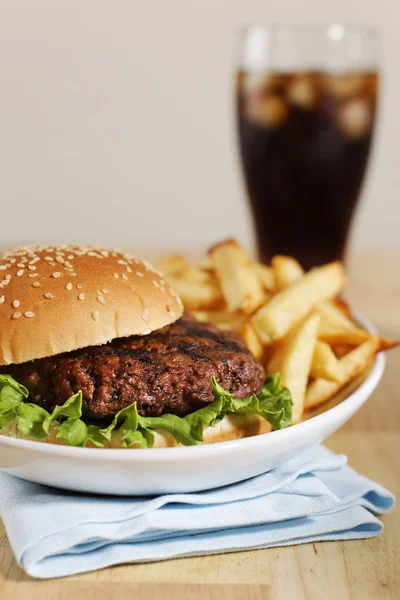 Гамбургер обід — стокове фото