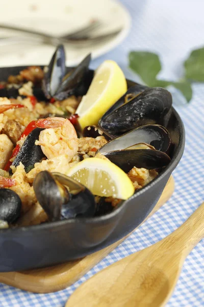 Spaanse maaltijd paella — Stockfoto