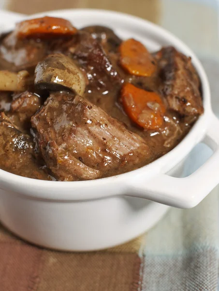 Beef stew bourguignon — Stock Photo, Image