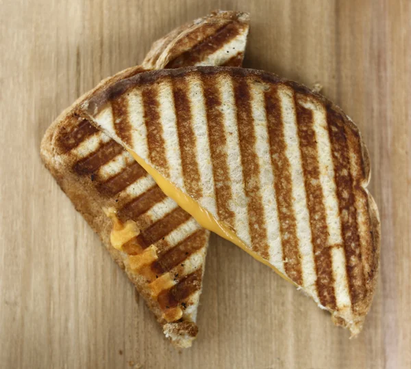 Sanduíche de queijo grelhado de cima — Fotografia de Stock