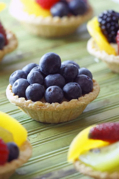 Blåbär frukt tart — Stockfoto