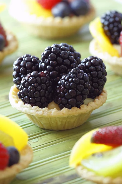 Torta de frutas de amora — Fotografia de Stock