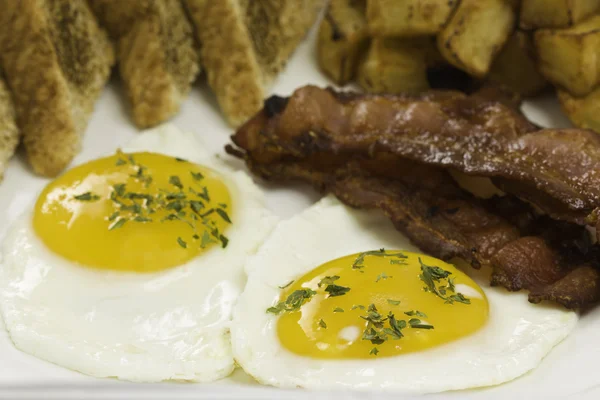 Macro ovo café da manhã — Fotografia de Stock
