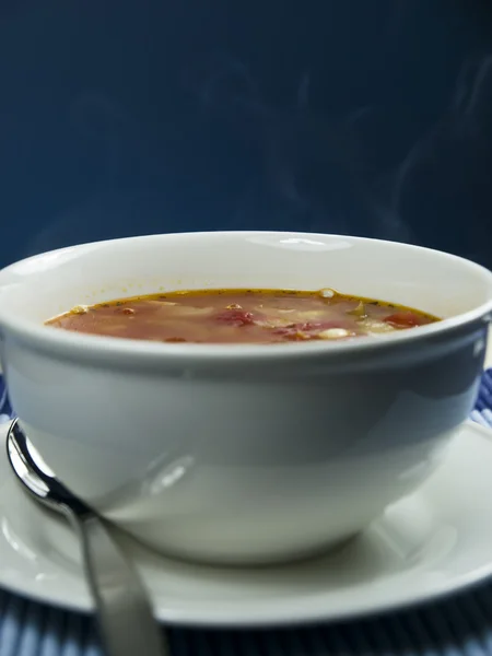 Теплий овочевий суп — стокове фото