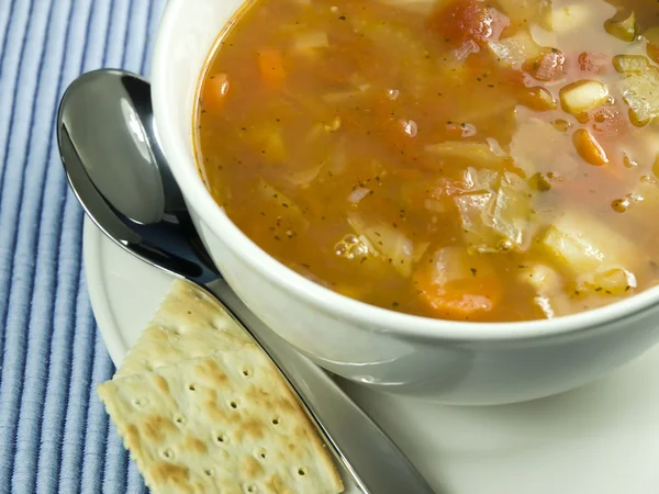 Їсти суп — стокове фото