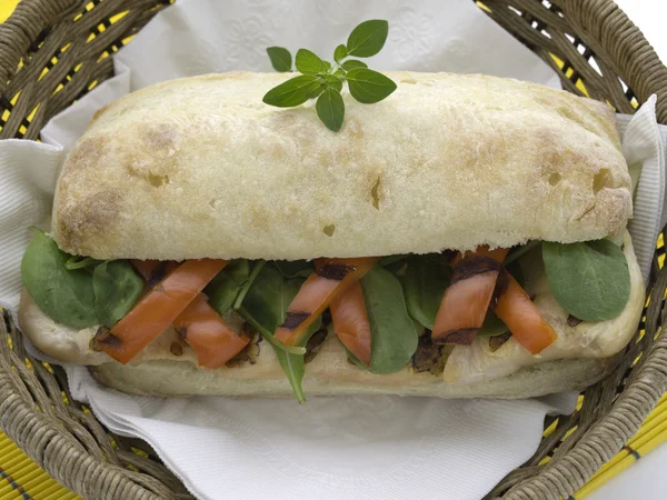 Ciabattta sandwich — Stockfoto