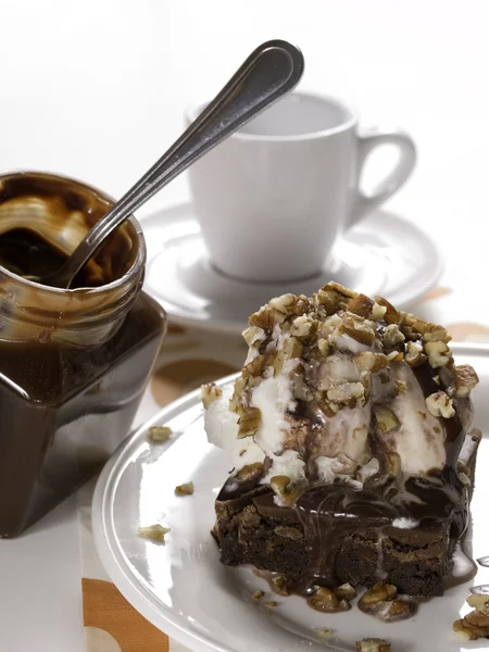 Brownie al cioccolato dolce — Foto Stock
