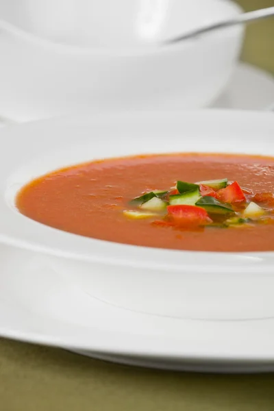 Гаспачо-холодный суп — стоковое фото