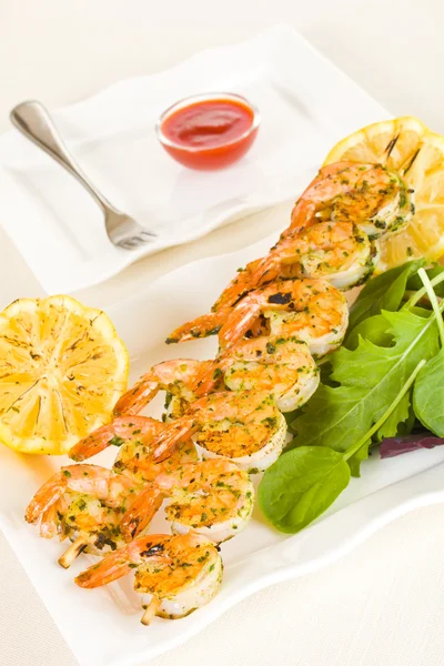 Shrimp meal — Stock Photo, Image