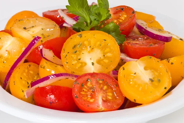 Kirschtomaten Salat Vorspeise — Stockfoto