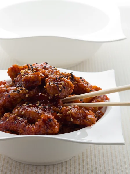 General tso chicken meal — Stock Photo, Image