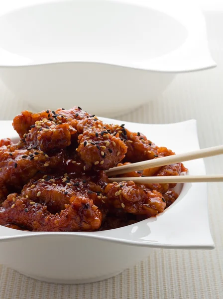 stock image General tso chicken meal