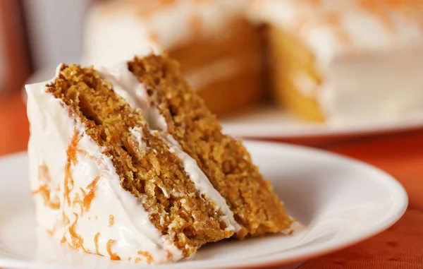 Ciasto marchewkowe poziome — Zdjęcie stockowe