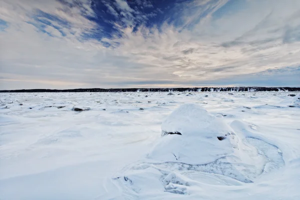 Winter landschap scène — Stockfoto
