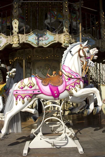 stock image Carrousel manège old merry-go-round paris 9