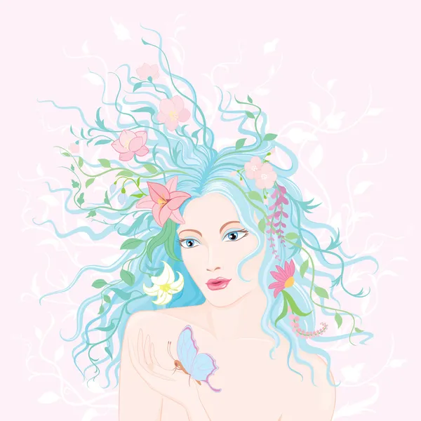 Spring lady Royalty Free Stock Vectors