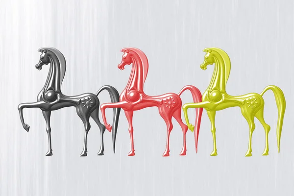Этрусские лошади Стоковое Фото