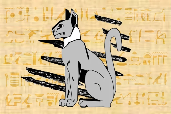 Кішка Бог Bastet — стокове фото