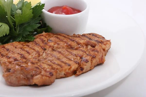 Vepřový steak — Stock fotografie