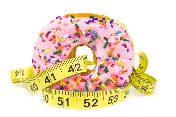 Donut de grasa - Alimentos poco saludables Imagen de archivo