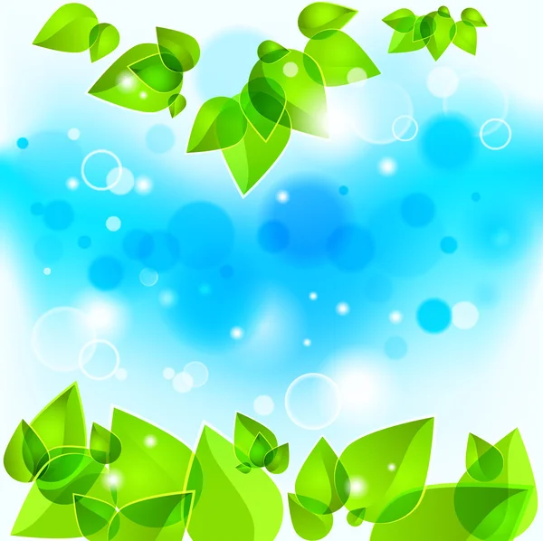 stock vector Background with leaves