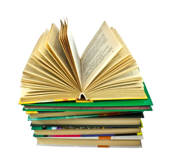 Stack of books for children and adults — Stock Photo, Image