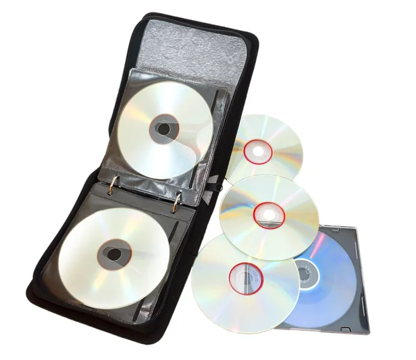 stock image CDs in a box