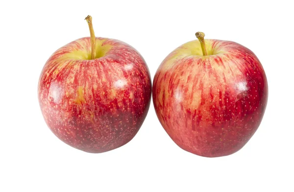 2 czerwone jabłka — Zdjęcie stockowe