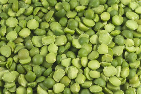 Dried green peas crushed — Stock Photo, Image