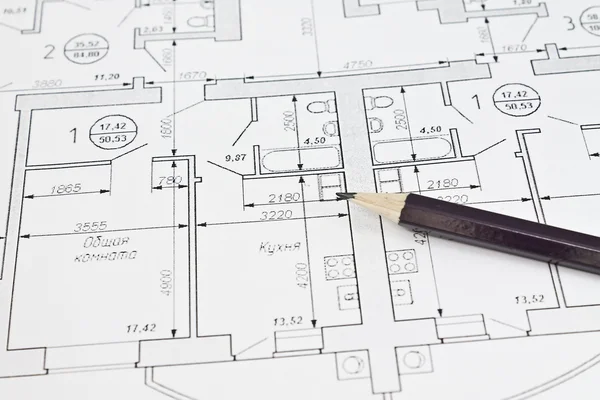 stock image Plan of apartment