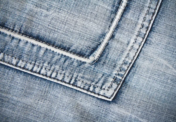 Blauwe Jeans stof achtergrond — Stockfoto