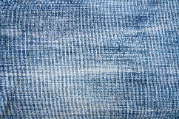 Getragen Blue Denim Jeans Textur, Hintergrund — Stockfoto