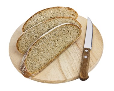 dilimlenmiş kahverengi ekmek