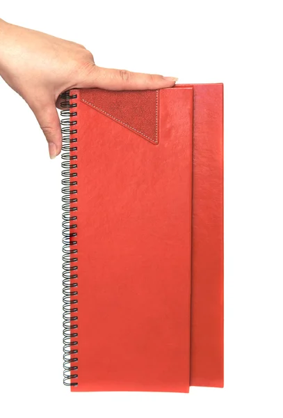 Κόκκινο σημειωματάριο — Φωτογραφία Αρχείου