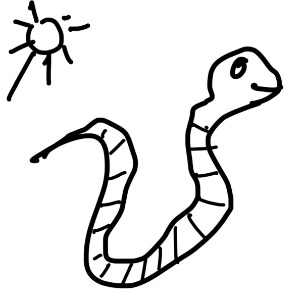 Εικονογράφηση φίδι — Φωτογραφία Αρχείου