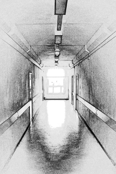 Ljus korridor — Stockfoto