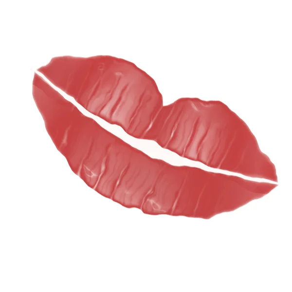 Красный поцелуй — стоковое фото
