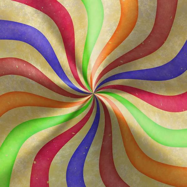 De getekende afbeelding van gekleurde abstracte segmenten — Stockfoto