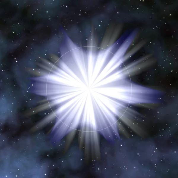 Świecąca gwiazda — Zdjęcie stockowe