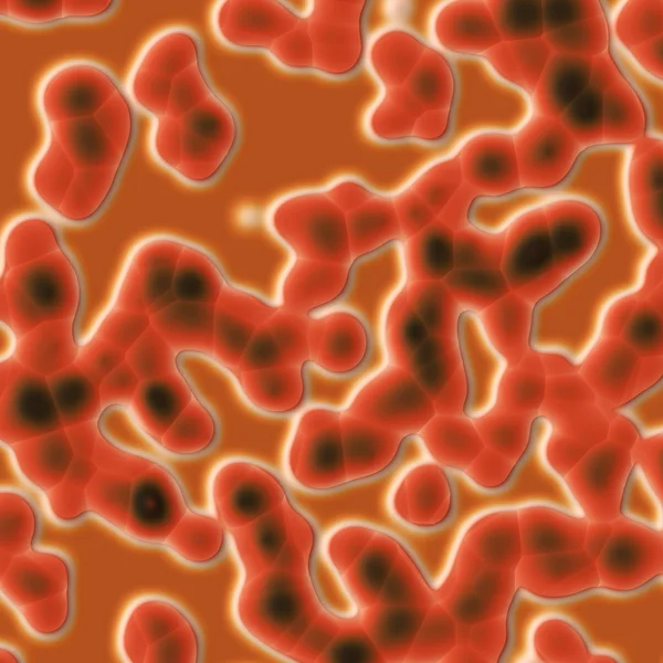 Abstract drawing of a colony of bacteria — Stock Photo, Image