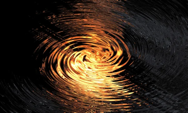 stock image Abstract fiery drawing on a black background.