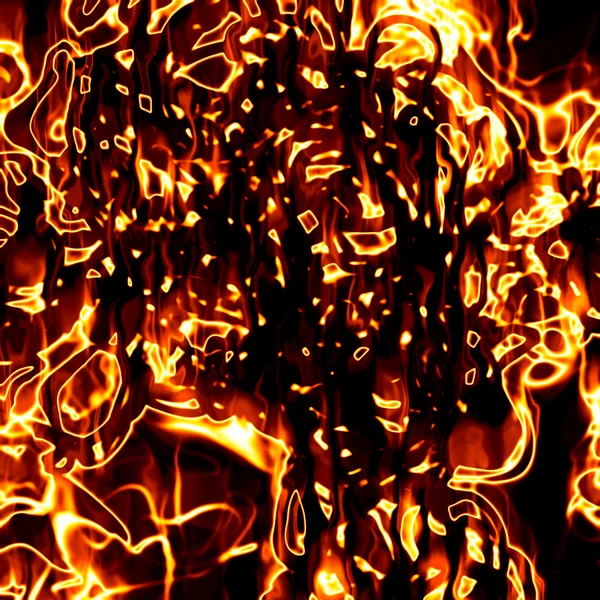 Fiery drawing — Stock Photo, Image