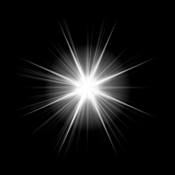 Beyaz parlak yıldız — Stok fotoğraf